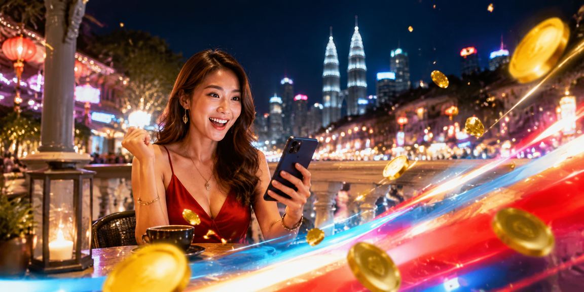 Pemain e-sukan di Kuala Lumpur mengakses platform taruhan esports 185 melalui telefon mudah alih