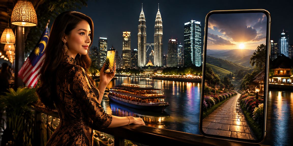 Pengguna Malaysia mengakses aplikasi taruhan bola sepak 185 melalui telefon pintar semasa menonton siaran langsung