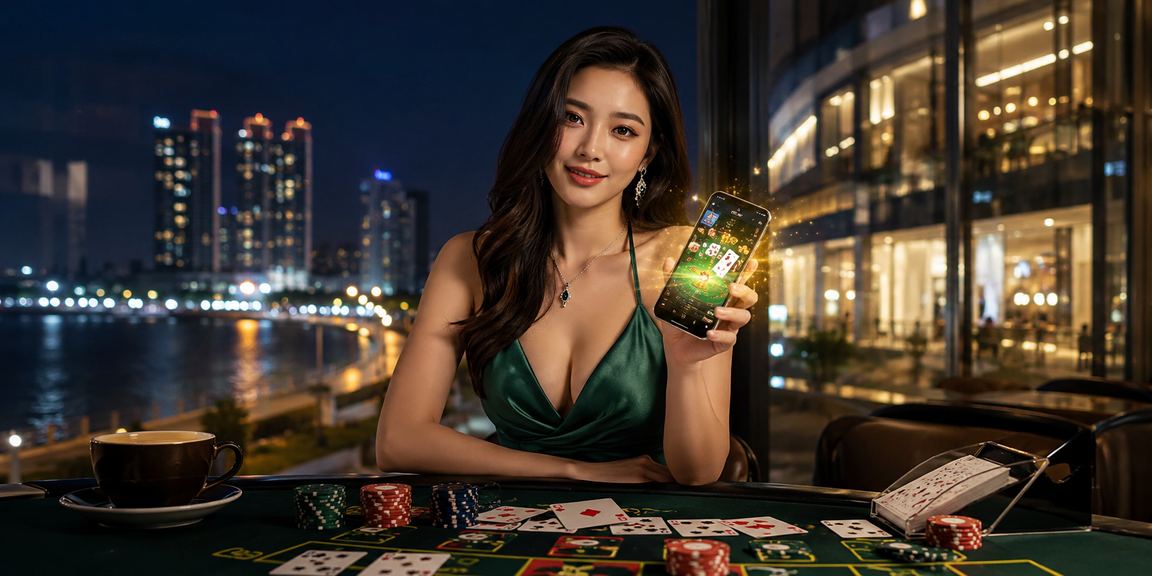 Permainan baccarat kasino dalam talian 185 dimainkan oleh pengguna di Penang melalui telefon pintar
